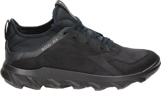 ECCO MX Sneakers Heren Zwart Nubuck Maat 43