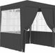 vidaXL Partytent met wanden professioneel 90 g/m² 2,5x2,5 m antraciet