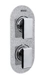 Bristan MPIV2 SHCDIV SS Sparkle Metallic Pivot 2 Verborgen Dual Control Klep en Duiker, Chroom/Zilver