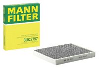 Mann-Filter CUK 2757 Originele binnenluchtfilter met actieve kool, voor personenauto's