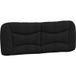 Hvar Coussin De Tête De Lit Noir 140 cm Tissu