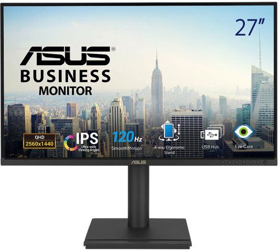 ASUS BE27AQG computer monitor 68,6 cm (27") 2560 x 1440 Pixels Quad HD LCD Zwart