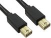 RS PRO DisplayPort-kabel A stekker DP (DisplayPort) Mini B-stekker DP (DisplayPort) Mini - stekker, 500mm 4K max. PVC