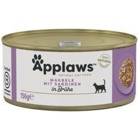 Applaws Natvoer Kat Volwassen in Bouillon Makreel met Sardine 48x156 g