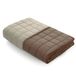 Caleffi Sprei, gewatteerd, modern, effen, voor tweepersoonsbed, mokka