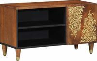 Massief Mango Hout TV-kast Honingbruin 80 x 33 x 46 cm