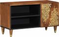 Massief Mango Hout TV-kast Honingbruin 80 x 33 x 46 cm