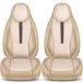 Bremer Sitzbezüge Bürstner Premium Camper stoelhoezen voor Lyseo Time WDS4 in Beige (2 losse stoelen)