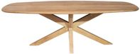Merkloos Starfurn Eettafel Nina Bruin Mangohout 100x210x76 cm