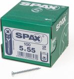 Spax Spaanplaatschroef platverzonken kop verzinkt pozidriv 5.0 x 55mm