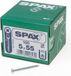 Spax Spaanplaatschroef platverzonken kop verzinkt pozidriv 5.0 x 55mm