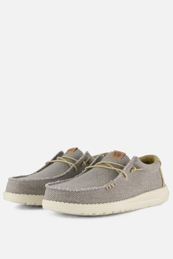 HEYDUDE Wally Braided Instappers blauw Canvas - Maat 44