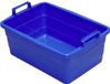 Lockweiler Bak vierkant 62 cm/45 L bleu poignées debout