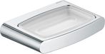 Keuco Elegance Zeepschaal met houder, mat glas/chroom