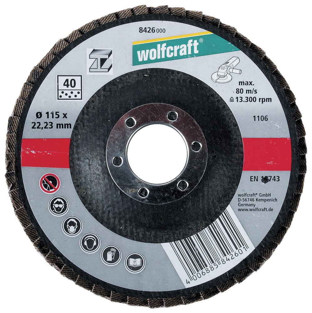 Wolfcraft 1 lamellar flap disc