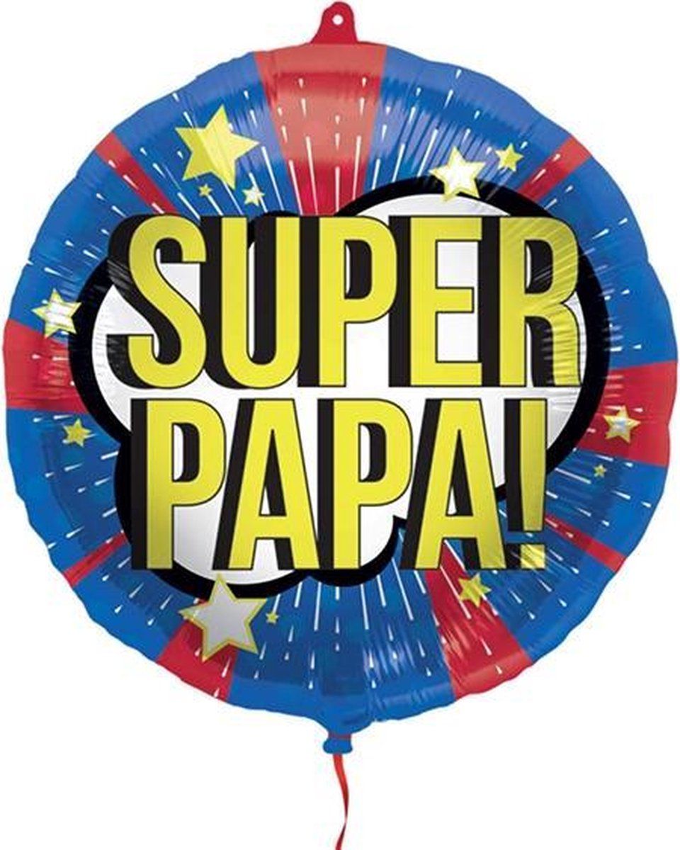 Folat 18In/45cm Super Papa! Packed - Multikleur - 8714572630269