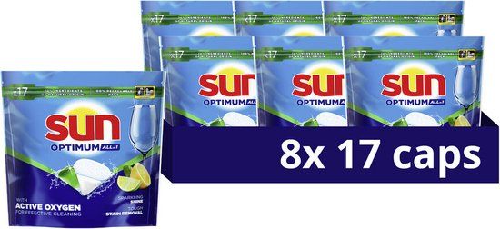 Sun Vaatwascapsules Optimum All-in-1 Citroen 144 stuks