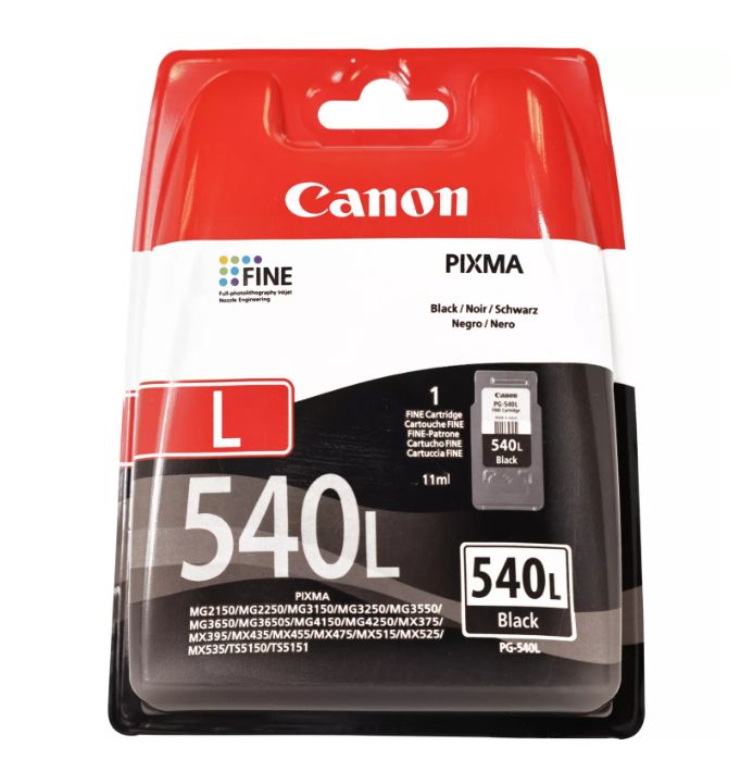 Canon PG-540L Zwart - Originele inktcartridge - 300 pagina's - Canon PIXMA printers