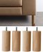 IPEA Onbehandelde houten poten voor meubels en banken, 100 mm, set van 4 poten voor kasten, fauteuils, poten voor bed, 10 cm, beukenhouten poten