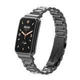 Strap-it stalen bandje - zwart - Geschikt voor Xiaomi Smart Band 7 Pro