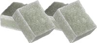 Ideas4seasons Amberblokjes/geurblokjes - jasmijn en eucalyptus - 6x stuks - huisparfum
