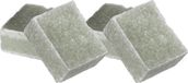 Ideas4seasons Amberblokjes/geurblokjes - jasmijn en eucalyptus - 6x stuks - huisparfum