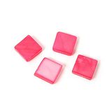 parelmossel, Parelmoer mossele vierkant glanzend rood 30 x 30 mm 250 g 37 u ca.
