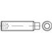 TOOLCRAFT TO-5358141 Draadpen M6 45 mm RVS A4 25 stuk(s)