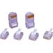 encitech RJ48-10P10CR RJ45-connector 6510-0104-05 Stekker, recht Aantal polen (sensoren) 10P10C Transparant 1 stuk(s)