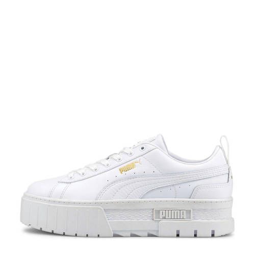 Puma Mayze Leather Sneakers - White