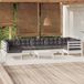 Maison Exclusive - Ensemble de jardin pour 8 personnes avec coussins, en pin blanc