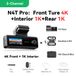 N4T Pro Autocamera - Dashcam avec 3 canaux - Résolution 4K réelle - 4G - GPS - Wi-Fi 6 - Sans carte mémoire