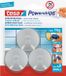 Tesa 9x Powerstrips ronde haken chroom small