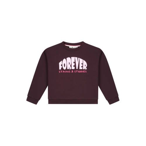 Stains&Stories sweater - donkerrood