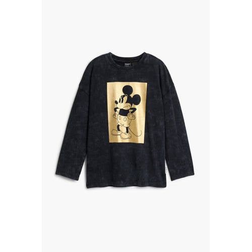 Desigual Mickey Mouse longsleeve zwart