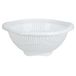 Excellent Houseware Keuken vergiet/zeef - wit - kunststof - 30 x 31 x 14 cm