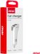 AMiO Chargeur de voiture USB-A double 2.1A 12/24V Blanc