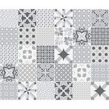 30 muurstickers keuken - cementtegels zelfklevend - 10 x 10 cm