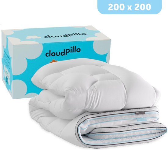 Cloudpillo 4 Seizoenen Dekbed - 200x200 cm - Tweepersoons - Wit/Blauw