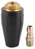 Merkloos Hogedrukreiniger Turbo Mondstuk 3600PSI - Roterende Spray Tip - Reinigingstool voor Auto - Messing/Roestvrij Staal - Verwijdert Roest/Verf - Reiniger