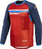 Alpinestars Maxdura Dual Motocross-trui Rood/blauw Maat M