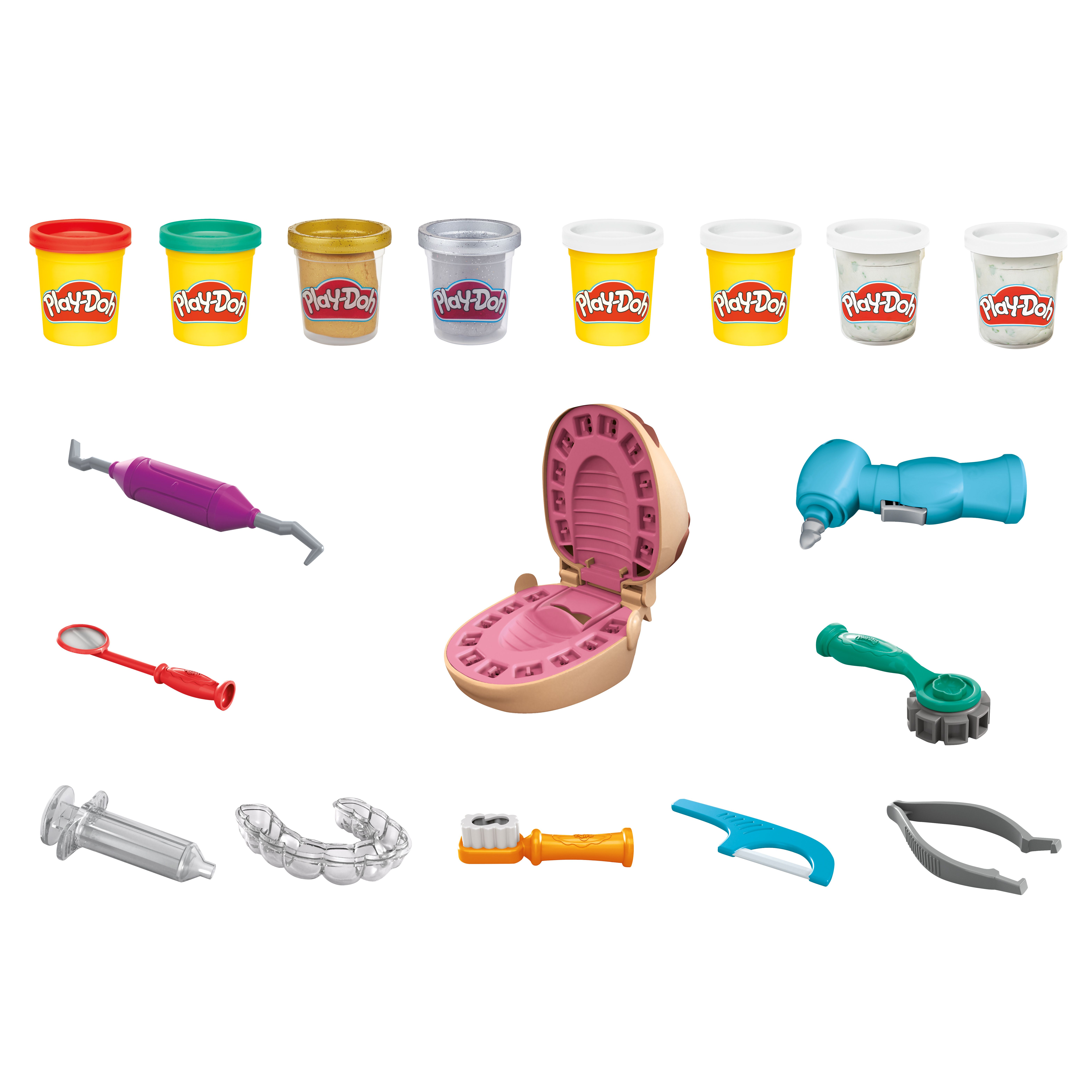 Play-Doh Top Tandarts Speelset - Boetseerklei - Knutselen voor kinderen