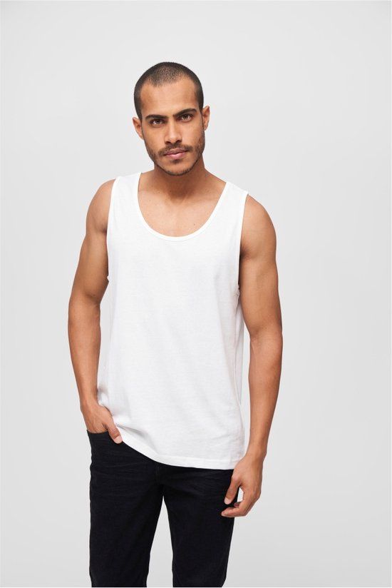 Brandit Tank Heren Tanktop - wit - 5XL