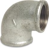 Mega Knie Gietijzer 90° Verzinkt 3/4" Binnendraad Nr. 90