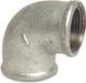 Mega Knie Gietijzer 90° Verzinkt 3/4" Binnendraad Nr. 90