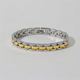 Lucardi Dames Stalen armband breed - Armband - Staal - Zilverkleurig - 20 cm