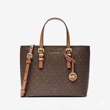 Michael Kors Quinn schoudertas voor dames, Bruin