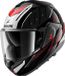 Shark Oxo Systeemhelm Motorhelm Rydger Zwart Zilver Rood - Maat M
