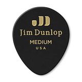 485R-03Md Dunlop Celluloid Teardrop Plectrums – Zwart – Medium – 72 stuks