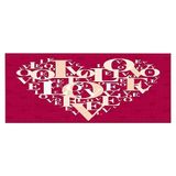 Homemania Afbeelding met hart, voor woonkamer, slaapkamer, meerkleurig, 70 x 3 x 100 cm, HM20KNV70 x 100 – 87, polyester, hout